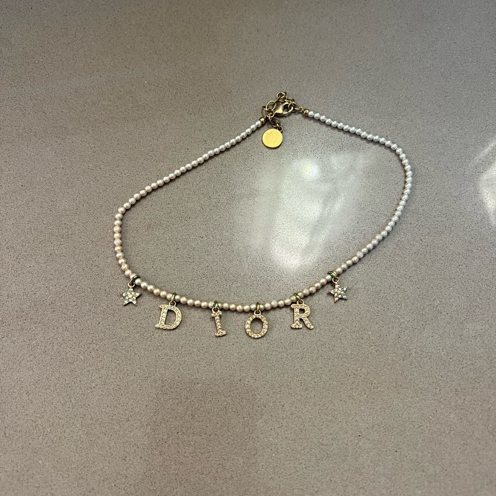 Dior pearl necklace